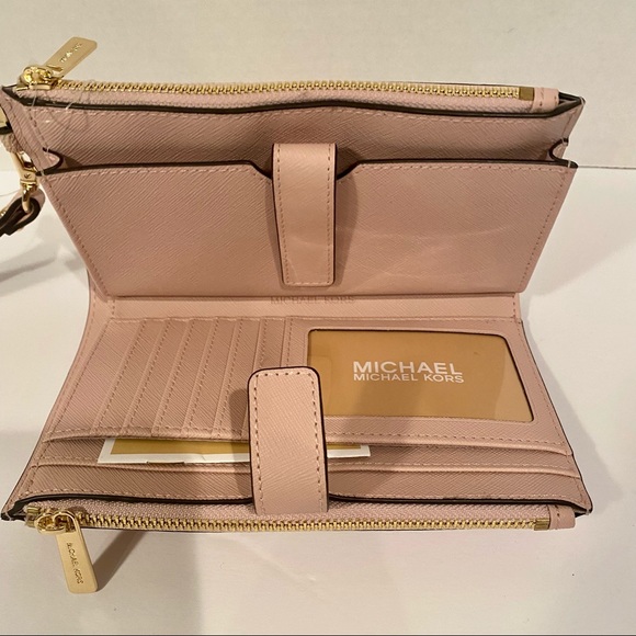 Michael Kors - Double Zip Wallet - Ballet Pink - Picture 5 of 9
